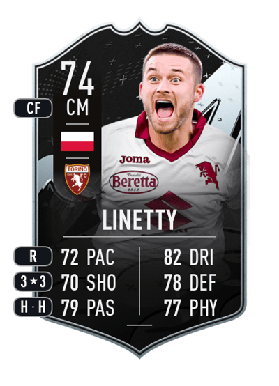 Karol Linetty Team of the Week 74 OVR