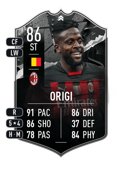 Divock Origi SHOWDOWN 86 OVR
