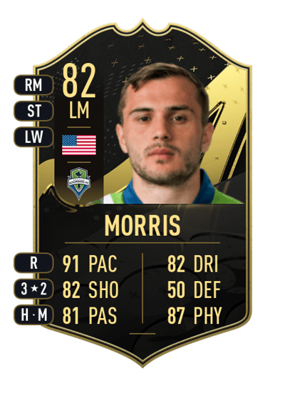 Jordan Morris Team of the Week 82 OVR