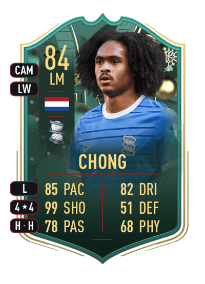 Tahith Chong WINTER WILDCARDS 84 OVR