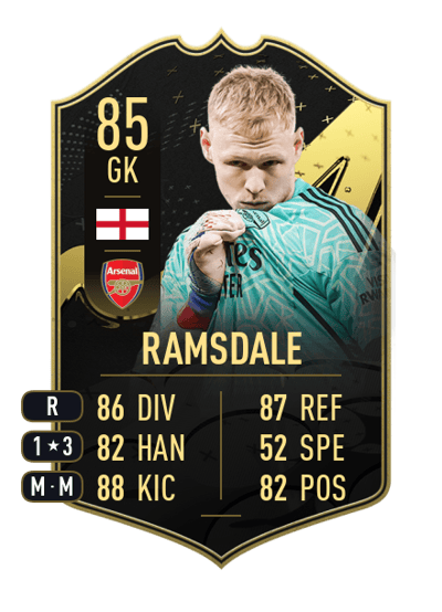 Aaron Ramsdale Team of the Week 85 OVR