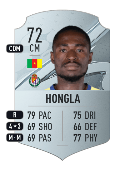 Martin Hongla Rare 72 OVR