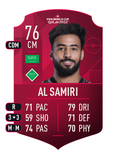 Khaled Al Samiri World Cup Player 76 OVR