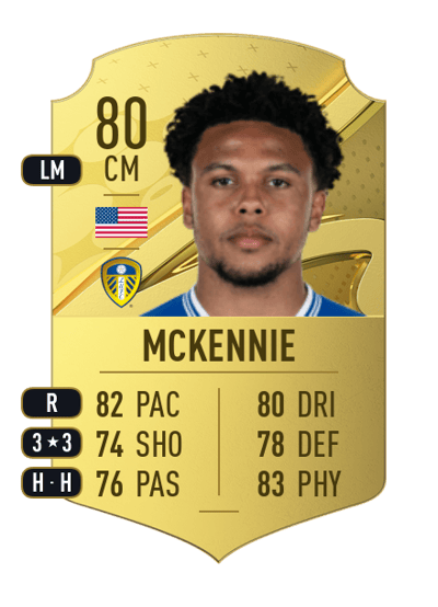 Weston McKennie Rare 80 OVR