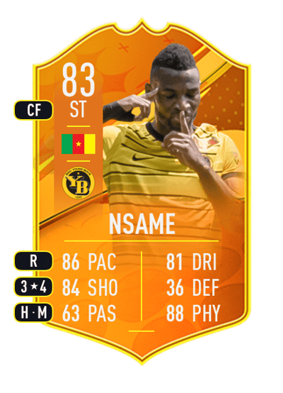 Jean-Pierre Nsame Domestic Man of the Match 83 OVR