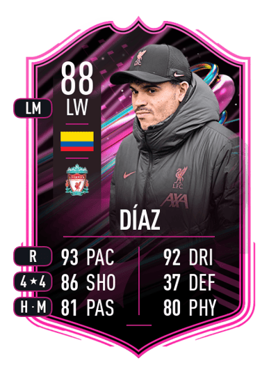 Luis Díaz FUT Ballers 88 OVR