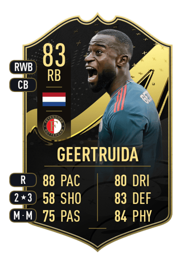 Lutsharel Geertruida Team of the Week 83 OVR