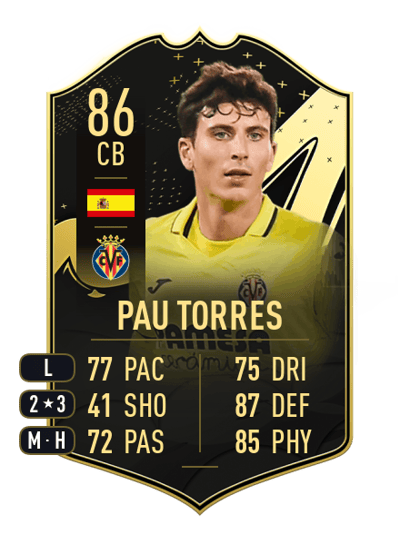 Pau Torres Team of the Week 86 OVR
