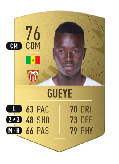 Pape Gueye Common 76 OVR