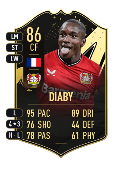 Moussa Diaby Team of the Week 86 OVR