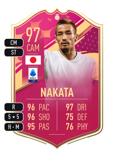 Hidetoshi Nakata FUTTIES Heroes 97 OVR