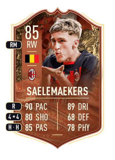Alexis Saelemaekers FUT CENTURIONS 85 OVR