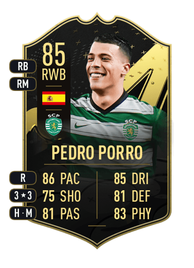 Pedro Porro Team of the Week 85 OVR