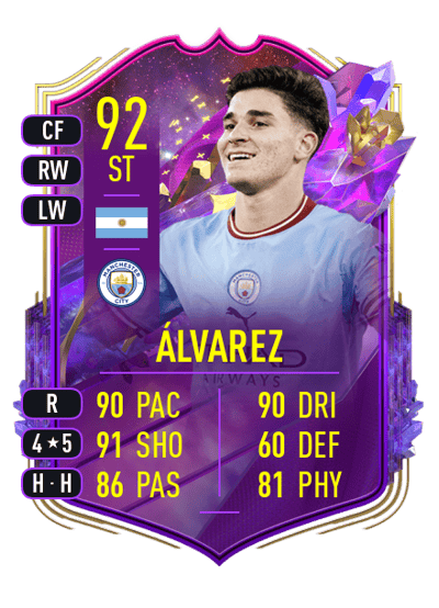 Julián Álvarez FUT Future Stars 92 OVR