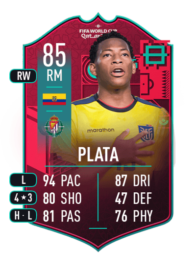 Gonzalo Plata FIFA WC Path To Glory 85 OVR