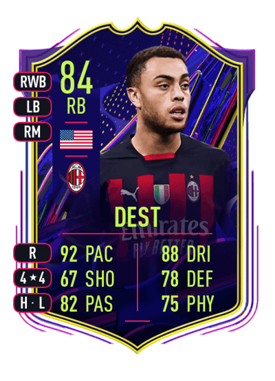 Sergiño Dest Ones to Watch 84 OVR