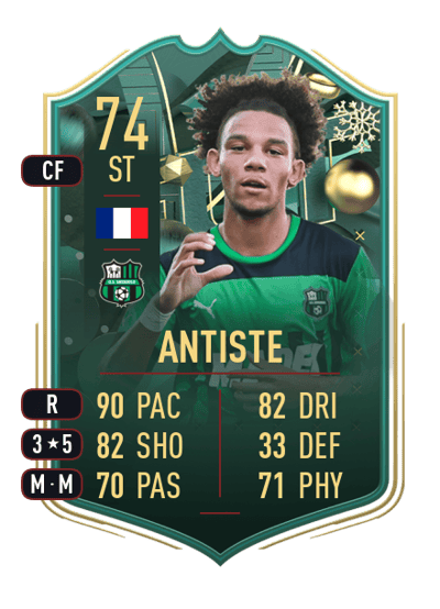 Janis Antiste WINTER WILDCARDS 74 OVR