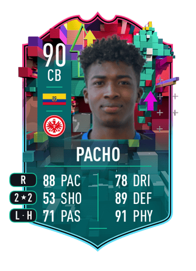 William Pacho Level Up 90 OVR