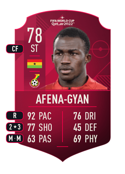 Felix Afena-Gyan World Cup Player 78 OVR