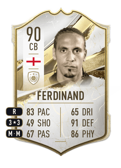 Rio Ferdinand Icon 90 OVR
