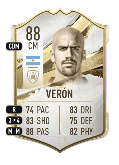 Juan Sebastián Verón Icon 88 OVR