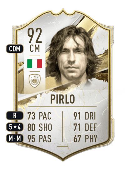 Andrea Pirlo Icon 92 OVR
