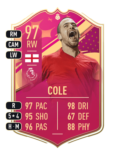 Joe Cole FUTTIES Heroes 97 OVR