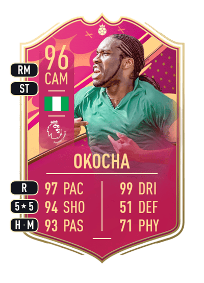 Jay-Jay Okocha FUTTIES Heroes 96 OVR