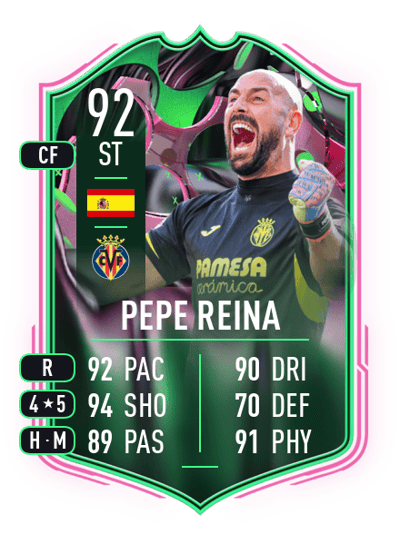Pepe Reina SHAPESHIFTERS 92 OVR