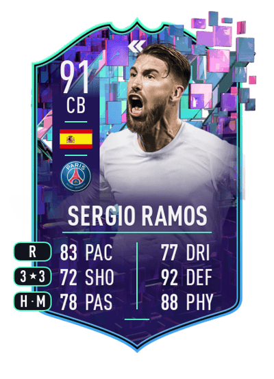 Sergio Ramos Flashback Player 91 OVR