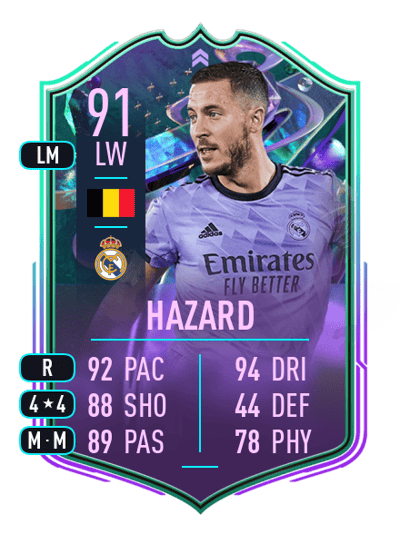 Eden Hazard FANTASY FUT 91 OVR