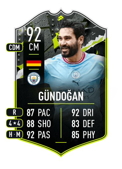 İlkay Gündoğan SHOWDOWN PLUS 92 OVR