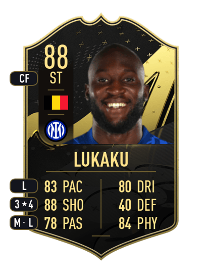 Romelu Lukaku Team of the Week 88 OVR