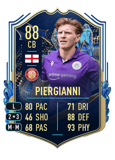 Carl Piergianni Team of the Season 88 OVR
