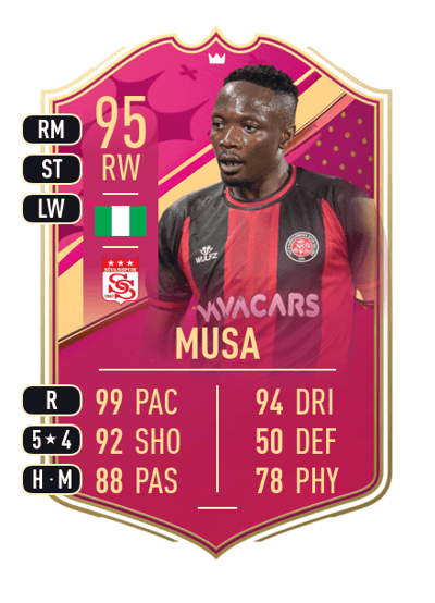 Ahmed Musa Premium FUTTIES 95 OVR