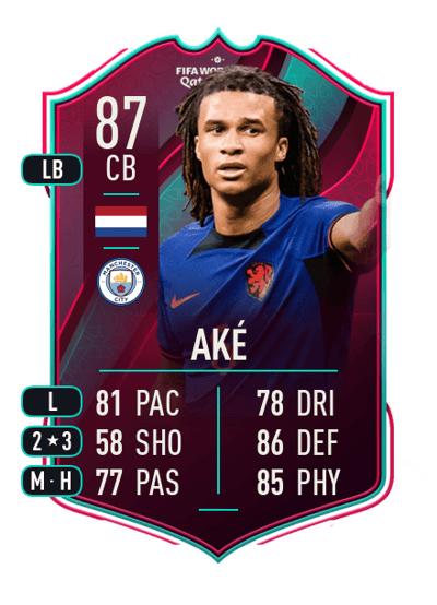 Nathan Aké World Cup Star 87 OVR