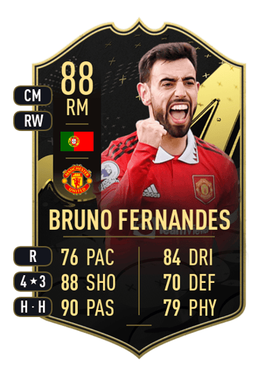 Bruno Fernandes Team of the Week 88 OVR