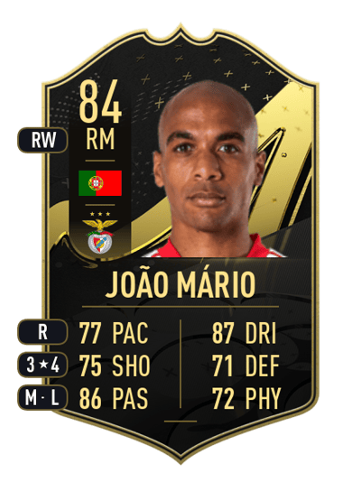João Mário Team of the Week 84 OVR