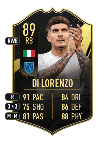 Giovanni Di Lorenzo Team of the Week 89 OVR
