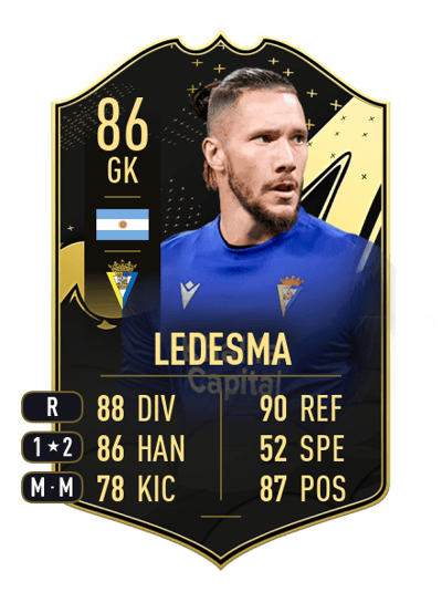Jeremías Conan Ledesma Team of the Week 86 OVR
