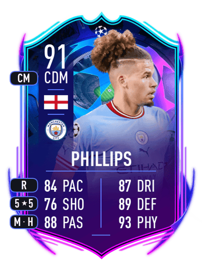 Kalvin Phillips UCL ROAD TO THE FINAL 91 OVR