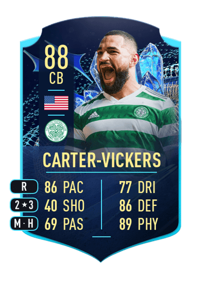 Cameron Carter-Vickers TEAM OF THE SEASON MOMENTS 88 OVR