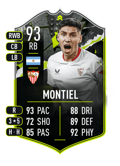 Gonzalo Montiel SHOWDOWN PLUS 93 OVR