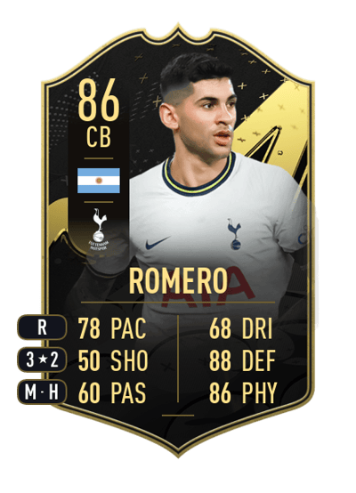 Cristian Romero Team of the Week 86 OVR