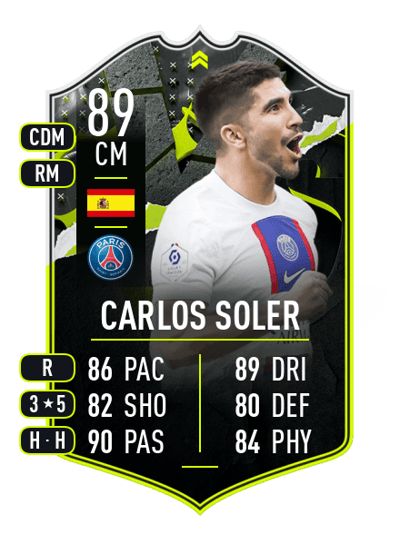 Carlos Soler SHOWDOWN PLUS 89 OVR