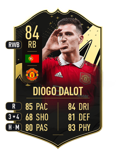Diogo Dalot Team of the Week 84 OVR