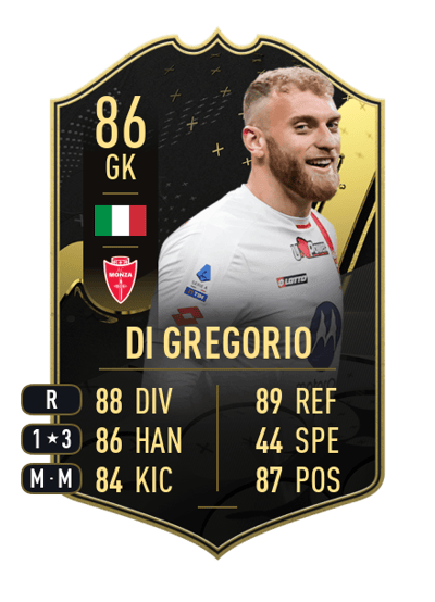 Michele Di Gregorio Team of the Week 86 OVR