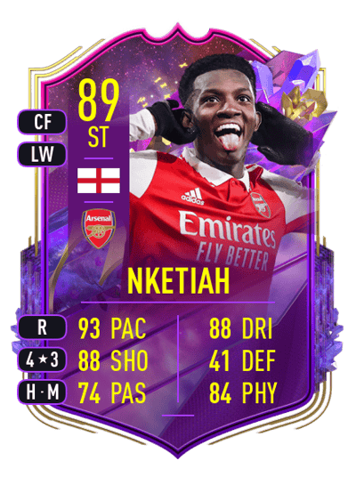 Eddie Nketiah FUT Future Stars 89 OVR