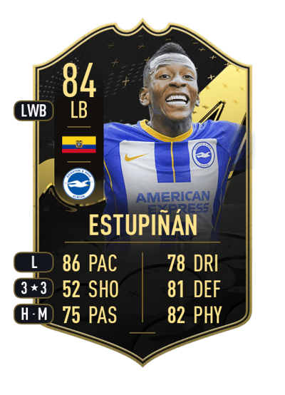 Pervis Estupiñán Team of the Week 84 OVR