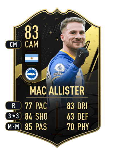 Alexis Mac Allister Team of the Week 83 OVR